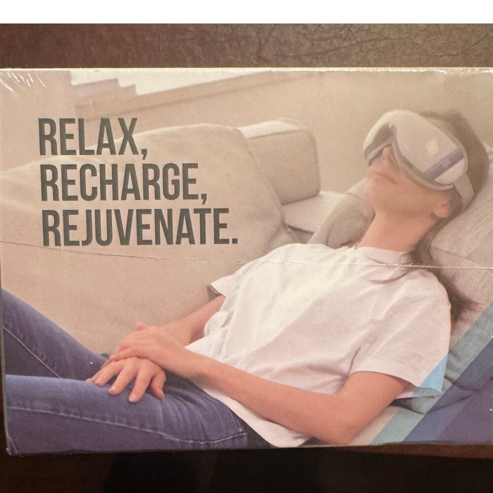 EyeEase Air Pressure Eye Massager Adjustable Heating Wireless Music Bob & Brad - Picture 3 of 8